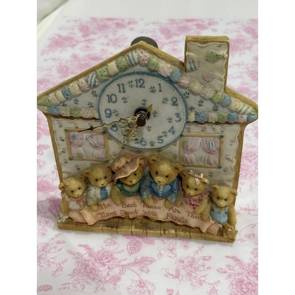 Cherished‎ Teddies Family House Clock – Enesco Priscilla Hillman